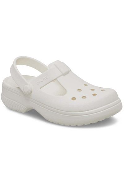 Crocs Clogs Toddler Classic Mary Jane Clog 24-25 EU - C8 US White - Chalk