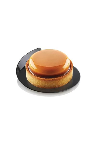 silikomart Set of 100 round single-portion trays, black, Silikomart, 8.6 cm