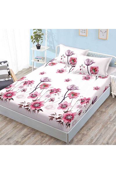 Patul Bed cover with elastic + 2 pillowcases, Pucioasa, Double bed 180x200