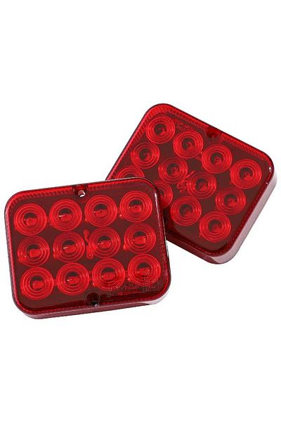 BGRJ Automotive Set of 2 auxiliary LED fog lamps, 12V, trailers, platforms, machinery