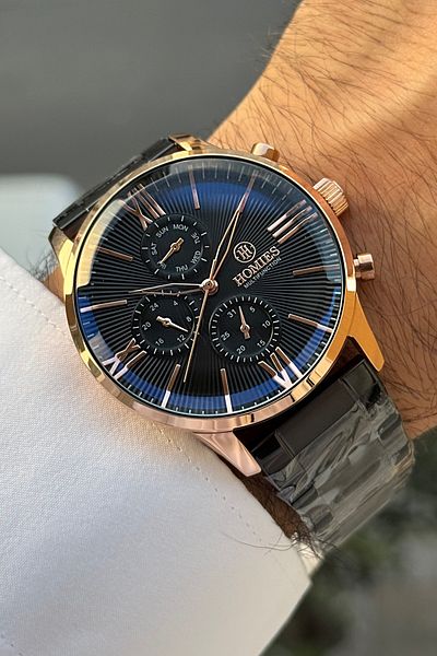 Homies Men's Wrist Watch Stainless Steel Band Waterproof with Special Box and Bracelet Gift.