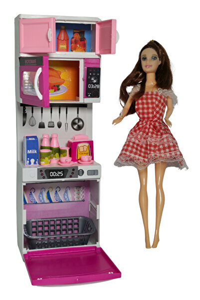 RAF Store Anlily İlk Mutfak Setim Bulaşık Makineli Oyuncak Model Bebek Seti