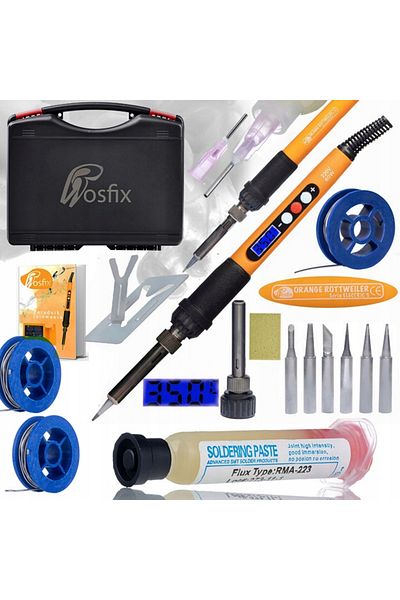 Rosfix 10w1 lutownica Orange Rottweiler + 2x Cyna lutownicza w szpuli 0,8mm