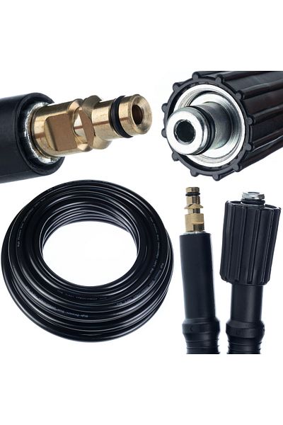 Rosfix Wąż wysokociśnieniowy 10m Kärcher Quick Connect - M22 do myjki ciśnieniowej K2 K3 K4 K5 K6 K7