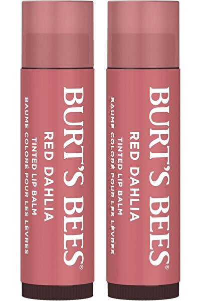 Burt's Bees هدايا مرطب الشفاه الملون، تركيبة مرطب الشفاه الملون 2 في 1 طويلة ...