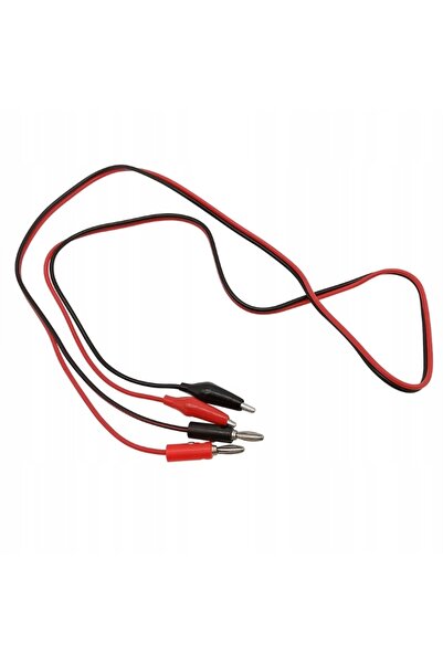 Rosfix Przewody pomiarowe do multimetru / zasilacza laboratoryjnego -100cm - 2x krokodylek 35mm