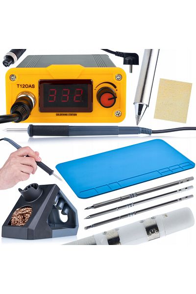 Rosfix Stație de lipit T12 Akbash PRO + Set 3 Tipsuri + Mat Siliconic
