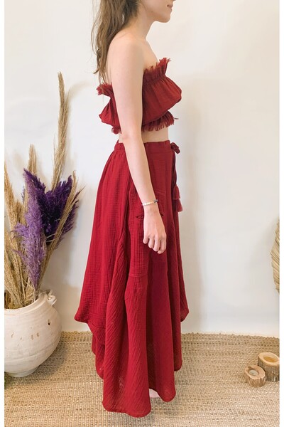 ARİNNASİDE Summer and Casual Bohemian Skirt