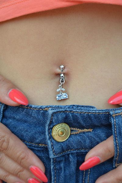 Sacce Scarves&Accessories Cherry Figured Holeless Navel Piercing