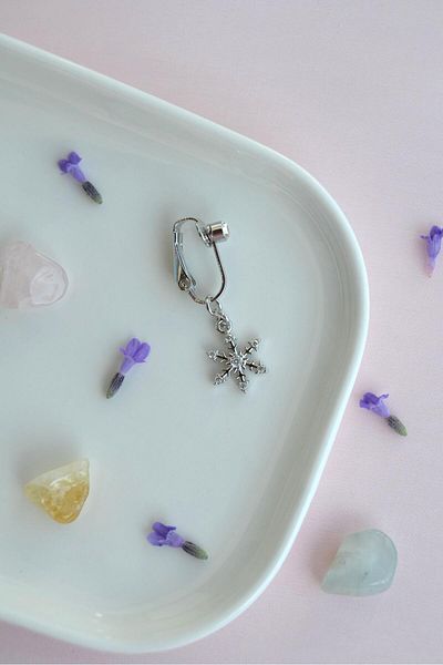 Sacce Scarves&Accessories Holeless Navel Piercing with Snowflake Figure