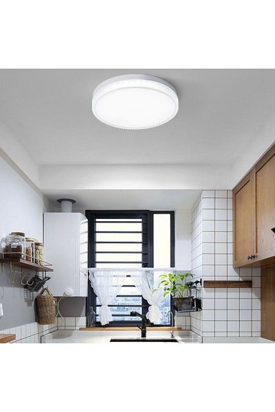 Tescomak Round LED ceiling light, cool white light 36W 1 pc.