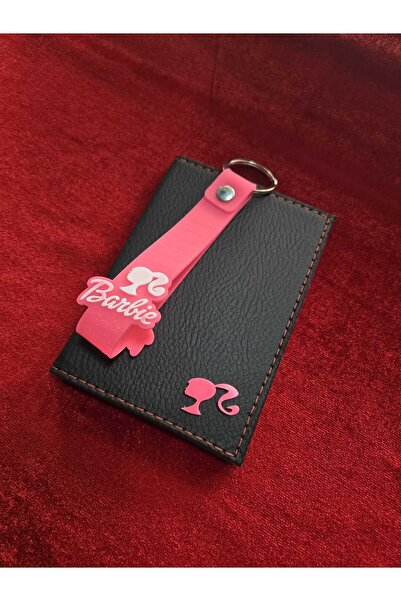 ATTA PAZARLAMA BARBIE حاملة رخصة القيادة السوداء وسلسلة مفاتيح BARBIE