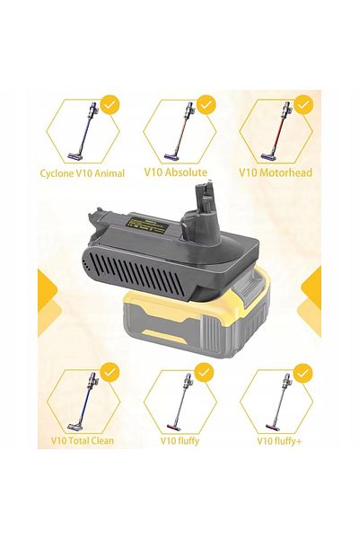Rosfix Adapter / Konwerter akumulatora Dewalt 18/20V do Dyson V10