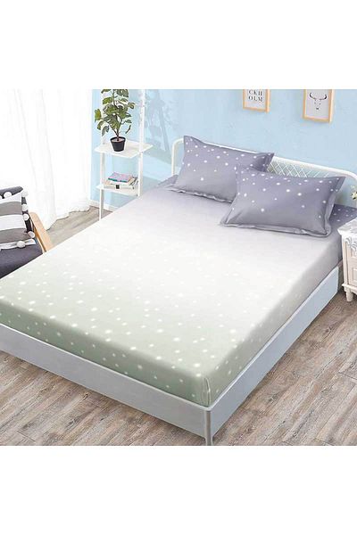 Patul Bed cover with elastic + 2 pillowcases, Pucioasa, Double bed 180x200