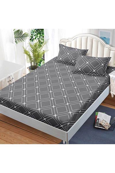 Patul Bed cover with elastic + 2 pillowcases, Pucioasa, Double bed 180x200