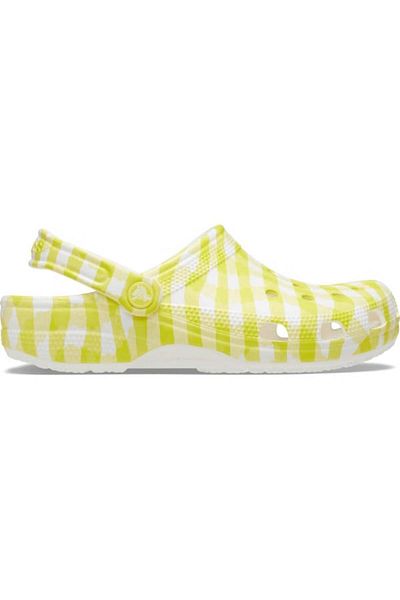Crocs Classic Gingham Clog 39-40 EU - M7/W9 US Yellow - Daylily