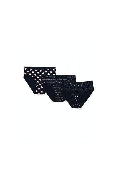MİRALİVE Marsilyan- Large Size Cotton Lycra Mixed Color 3-Piece Panties