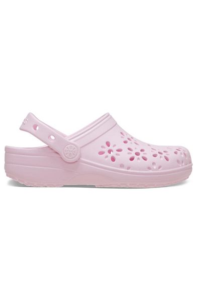 Crocs Saboți Clogs Classic Toddler Floral Cut-Out Clog 25-26 EU - C9 US Roz - Pink Milk