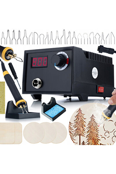 Rosfix Statie Pirografie Black Fenix 60W + Accesorii