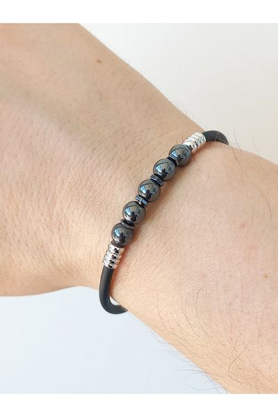 REGGENTE Hematite Natural Stone Bracelet