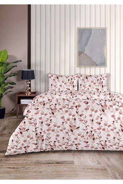 Evim Danny 100% Cotton Akfil Cotton Single Duvet Cover Set 160X220Cm Light Pink