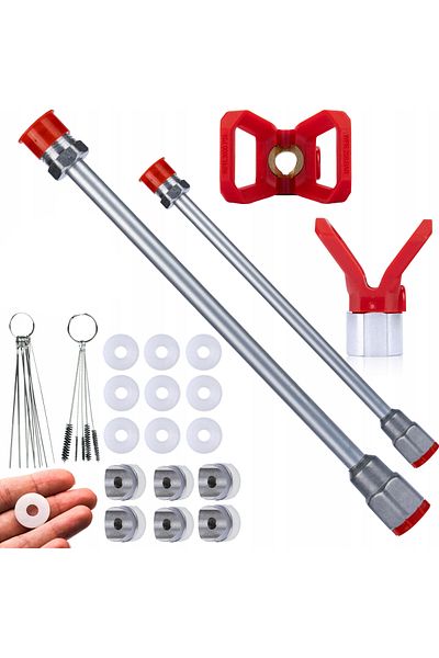 Rosfix Zestaw przedłużek 30cm oraz 50cm z akcesoriami do agregatu malarskiego