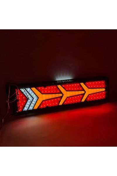 BGRJ Automotive Rear taillights B1067, triple led 46cm, 5 functions, dynamic signaling, 12-24V