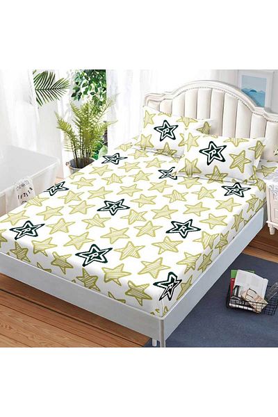 Patul Bed cover with elastic + 2 pillowcases, Pucioasa, Double bed 180x200