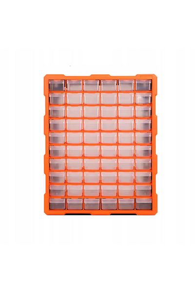 Rosfix ORG-60PRO Organizer warsztatowy | 60 szufladek | 13.8x4.8x3.4 cm | Ścienny i wolnostojący |