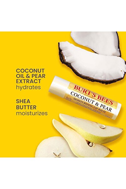 Burt's Bees 100% Natural Origin Moisturizing Lip Balm, Multipack, Original Beeswax, Strawberry, Coco