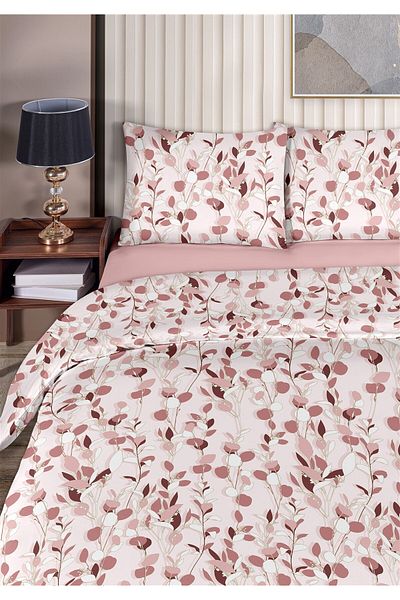 Evim Danny 100% Cotton Akfil Cotton Single Duvet Cover Set 160X220Cm Light Pink