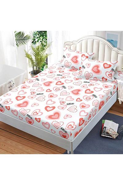 Patul Bed cover with elastic + 2 pillowcases, Pucioasa, Double bed 180x200