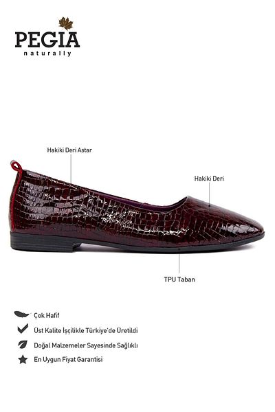 Pegia Genuine Leather Classic Ballerinas Dg6050
