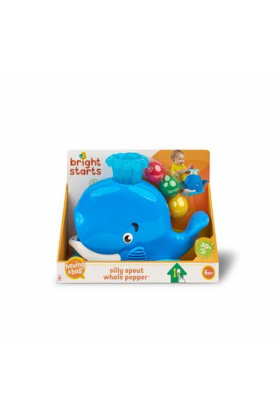Bright Starts Silly Spout Whale Popper, 6-36 Months