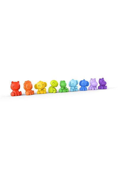 Bright Starts TropicAnimals 9 Take-Along Friends, 3-36 Months