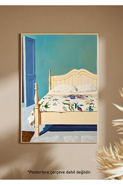 One Little Happiness Αφίσα BED Αισθητική αφίσα τοίχου, αφίσα χωρίς πλαίσιο