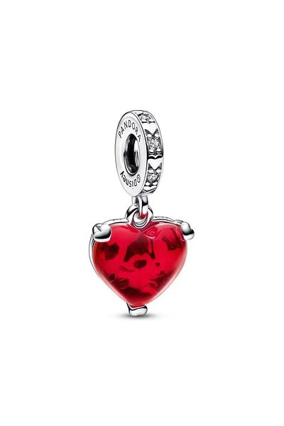 OEM Charm compatible with Pandora bracelet, Disney Mickey & Minnie Mouse Kiss model, made of silver