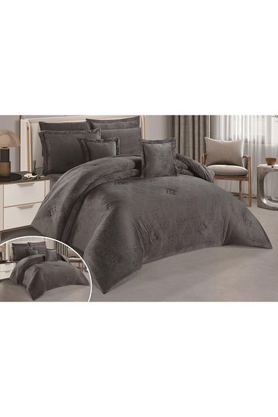 Red Rose Winter double comforter set, 8-piece bed sheet, luxurious and elegant to decorate your room