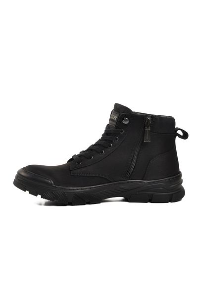 Bulldozer Μαύρα ανδρικά μποτάκια Nubuck 240038 M