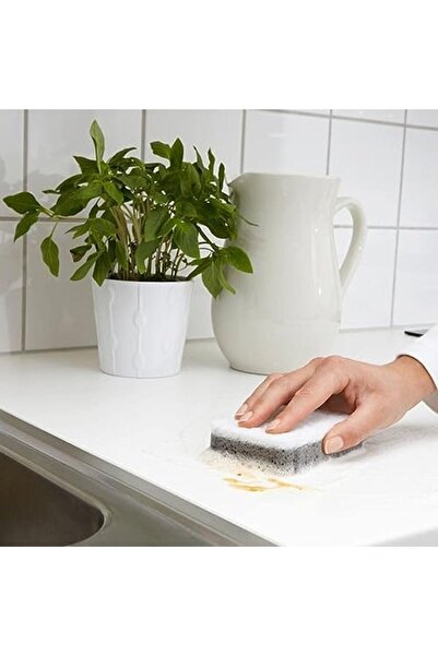 IKEA Digital Shoppy SVAMPIG Sponge, Grey-White, 3 Pack