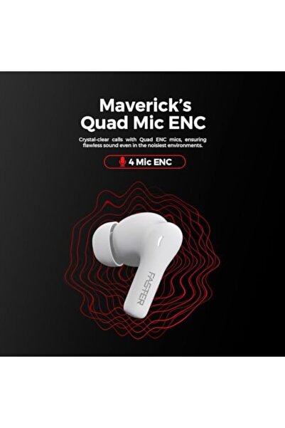 Faster Maverick Bluetooth Earbuds- 5.4 Bluetooth Earphones ENC AI Enhanced Calls 4 Quad Mics- Wirele