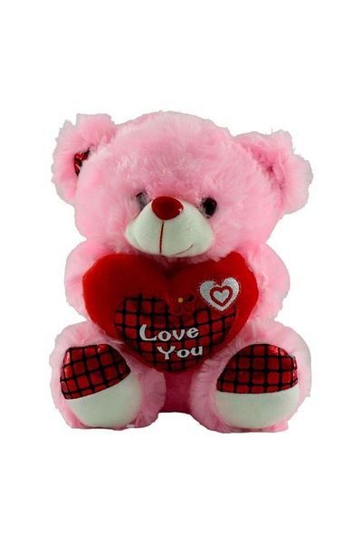 Toybox Non-Toxic Stuffed And Plush Soft Teddy Bear Pink