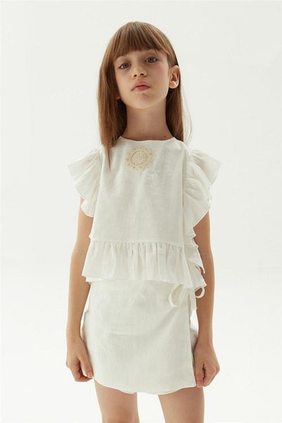 Tyess Girl White Blouse