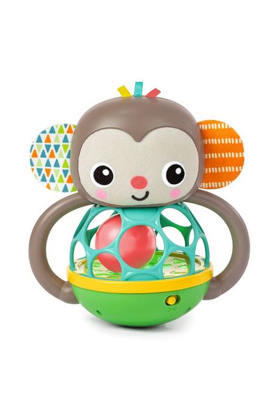 Bright Starts Grab & Giggle Monkey Multi-Sensory Toy, 6-36 Months