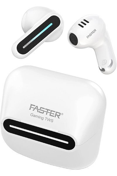Faster TG550 Wireless Earbuds Bluetooth 5.3 - In-Ear Earphones with Dual Mode for Gaming & Music
