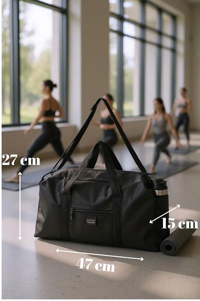 KAFFAA Unisex Long Strap Thermos Compartment Can Be Used by Women and Men Travel Fitness and Sports Bag