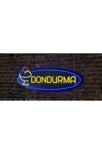 ONSAN Dondurma yazılı kase neon led duvar aydınlatması