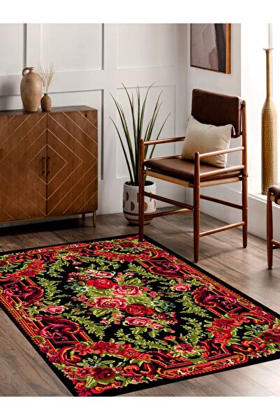 rugseason Vitage karabağ çiçek eskitme model dokuma taban kilim