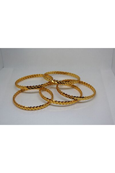 zerfine Klasik Burma – İnce Imitasyon Altın Bilezik (Tekli)