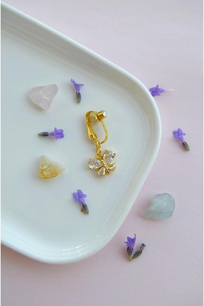 Sacce Scarves&Accessories Butterfly Figured Holeless Navel Piercing